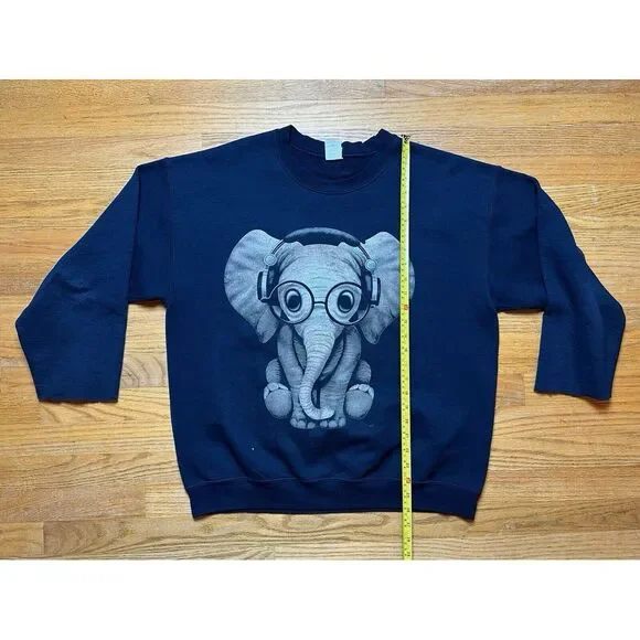Elephant Heavy Blend Sweater Headphones Glasses - Picture 9 of 10